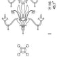 Sylcom Giustinian 1377/8+4-K-CR Clear Chandelier in Polished Chrome Metal Finish