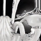 Sylcom Giustinian 1377/A3-K-BL.CR Milk White and Clear Wall Lamp in Polished Chrome Metal Finish