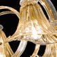 Sylcom Grimani 1479/3-D-CR.ORO Clear and 24 Kt Gold Chandelier in Polished Gold Metal Finish