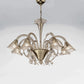 Sylcom Grimani 1479/8-D-FU Smoked Chandelier in Polished Gold Metal Finish