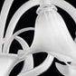 Sylcom Grimani 1480/3-K-BL.CR Milk White and Clear Ceiling Lamp in Polished Chrome Metal Finish