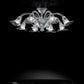 Sylcom Grimani 1480/8-K-CR Clear Ceiling Lamp in Polished Chrome Metal Finish