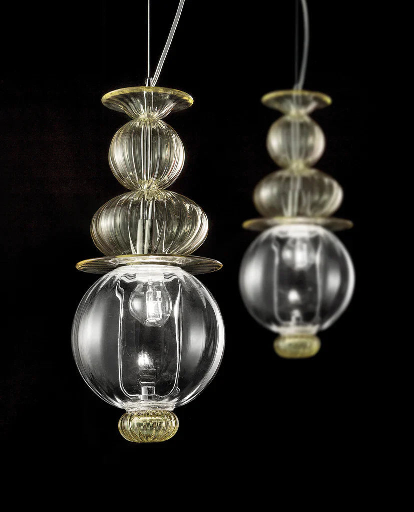 Sylcom Igloo 2065-K-TOP Topaz Suspension in Polished Chrome Metal Finish