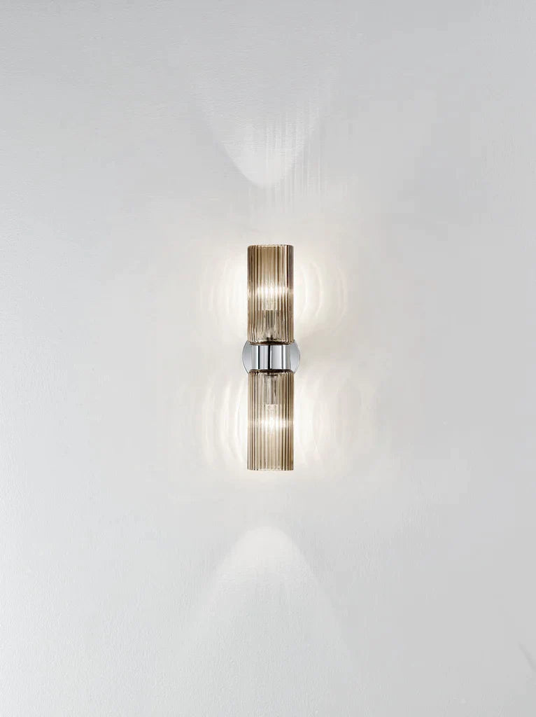 Sylcom Korinthos 0038-K-FU Smoked Wall Lamp