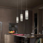 Sylcom Korinthos 0041-K-BLCR.GRY Milky White Clear and Grey Wall Lamp