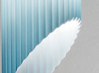 Sylcom Korinthos 0046-K-BLCR.DEN Milky White Clear and Denim Wall Lamp