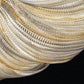 Sylcom Loredan 1397/102-B-ORO 24 Kt Gold Ceiling Lamp in White Metal Finish