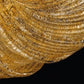 Sylcom Loredan 1397/64-D-GR.A Amber Graniglia Ceiling Lamp in Polished Gold Metal Finish