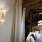 Sylcom Loredan 1399-D-ORO 24 Kt Gold Wall Lamp in Polished Gold Metal Finish