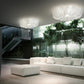Sylcom Loredan 1400/102-D-GR.A Amber Graniglia Ceiling Lamp in Polished Gold Metal Finish
