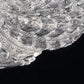 Sylcom Loredan 1400/64-D-CR Clear Ceiling Lamp in Polished Gold Metal Finish