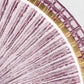 Sylcom Lulù 601-OS-AMT Amethyst Suspension in Brushed Gold Metal Finish