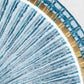 Sylcom Lulù 601-OS-DEN Blue Denim Suspension in Brushed Gold Metal Finish
