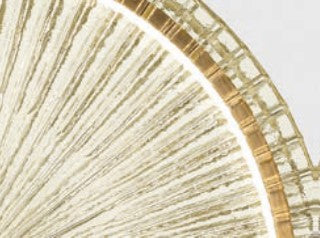 Sylcom Lulù 602-OS-TOP Topaz Suspension in Brushed Gold Metal Finish
