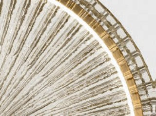 Sylcom Lulù 603-OS-FU Smoked Suspension in Brushed Gold Metal Finish