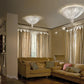 Sylcom Manin 420/140-B-AMT Amethyst Ceiling Lamp in White Metal Finish