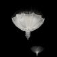 Sylcom Manin 420/62-B-CR Clear Ceiling Lamp in White Metal Finish