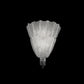 Sylcom Manin 421/A1-B-AMB Amber Ceiling Lamp in White Metal Finish