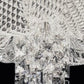 Sylcom Manin 421/A1-B-CR Clear Ceiling Lamp in White Metal Finish