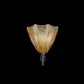 Sylcom Manin 421/A2-B-AMB Amber Ceiling Lamp in White Metal Finish
