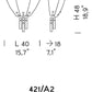 Sylcom Manin 421/A2-B-AMT Amethyst Ceiling Lamp in White Metal Finish
