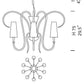 Sylcom Margot 2900/10-K-OCE Ocean Suspension in Polished Chrome Metal Finish