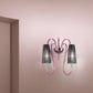 Sylcom Margot 2900/A2-K-AMT Amethyst Wall Lamp in Polished Chrome Metal Finish