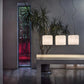 Sylcom Mask 0120-B-CR Clear Wall Lamp in White Metal Finish