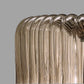 Sylcom Mask 0121-B-FU Smoked Wall Lamp in White Metal Finish