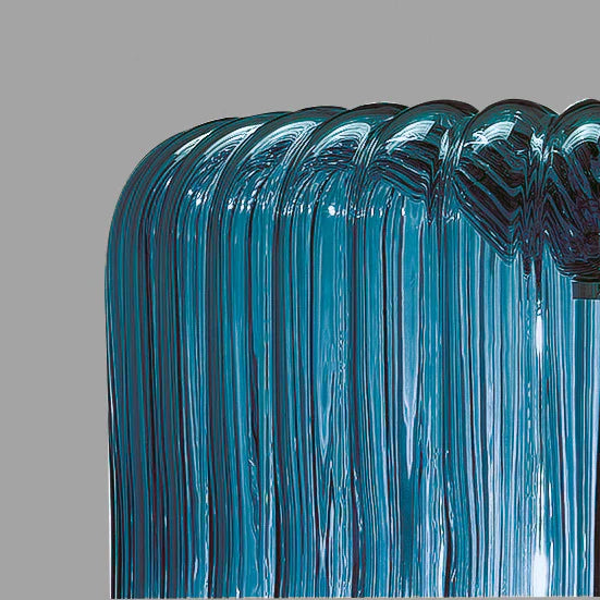 Sylcom Mask 0122-K-DEN Blue Denim Wall Lamp in Polish Chrome Metal Finish