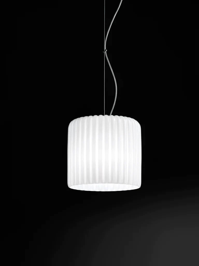 Sylcom Mask 0123-K-BL Milk White Ivory Wall Lamp in Polish Chrome Metal Finish