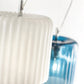 Sylcom Mask 0124-K-BL Milk White Ivory Wall Lamp in Polish Chrome Metal Finish