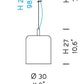 Sylcom Mask 0125-K-FU Smoked Wall Lamp in Polish Chrome Metal Finish