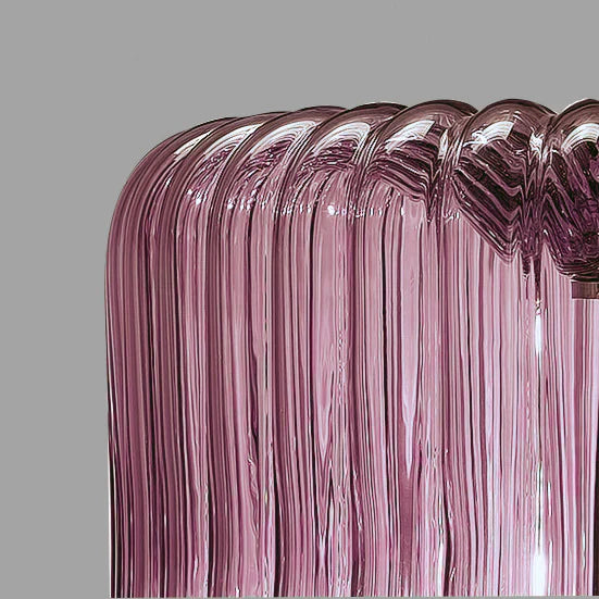 Sylcom Mask 0127-K-AMT Amethyst Wall Lamp in Polish Chrome Metal Finish