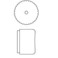 Sylcom Mask 0131-B-GRY Grey Wall Lamp in White Metal Finish