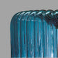 Sylcom Mask 0131-K-DEN Blue Denim Wall Lamp in Polish Chrome Metal Finish