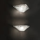 Sylcom Memmo 1172/A1-B-CO Opaque Clear Ceiling lamp in White Metal Finish