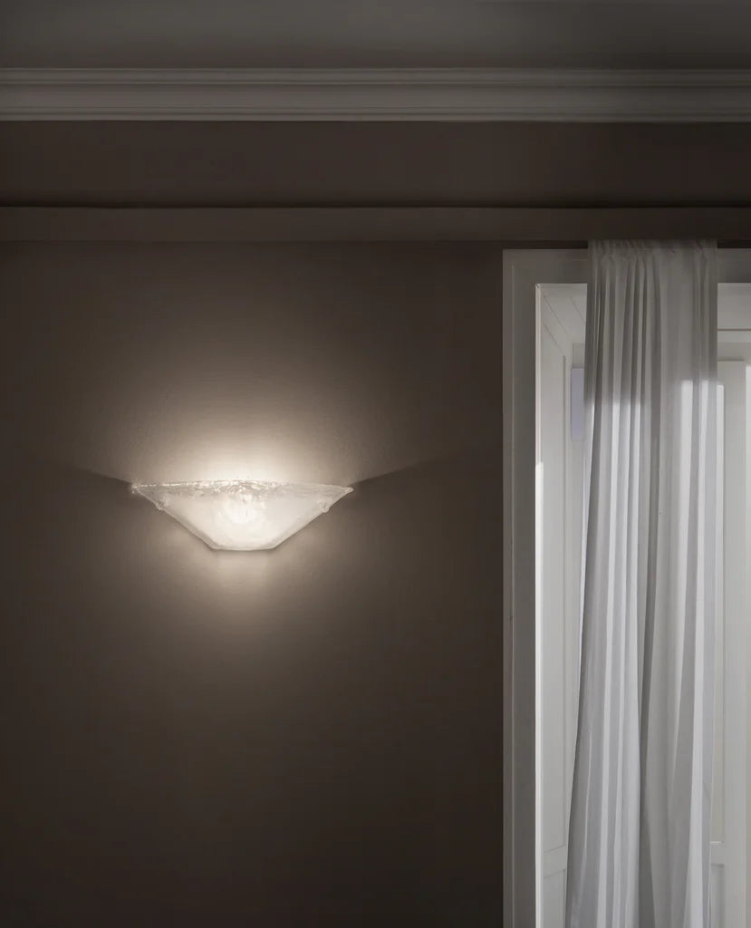 Sylcom Memmo 1173/A1-B-CO Opaque Clear Ceiling lamp in White Metal Finish