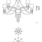 Sylcom Michiel 670/8+8-K-D.A Amber Detailing Chandelier in Polished Chrome Metal Finish