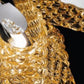 Sylcom Mocenigo 400/12-K-AMB Amber Suspension in Polished Gold Metal Finish
