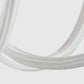 Sylcom Modà 2800/A2-NNS-BL Milk White Clear Wall Lamp in Brushed Black Nickel Metal Finish
