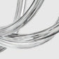 Sylcom Modà 2800/A2-OS-CR Clear Wall Lamp in Brushed Gold Metal Finish