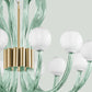 Sylcom Modà 2800/A2-OS-FU Smoked Wall Lamp in Brushed Gold Metal Finish