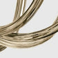 Sylcom Modà 2800/A2-OS-FU Smoked Wall Lamp in Brushed Gold Metal Finish