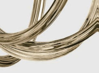 Sylcom Modà 2800/A2-OS-FU Smoked Wall Lamp in Brushed Gold Metal Finish
