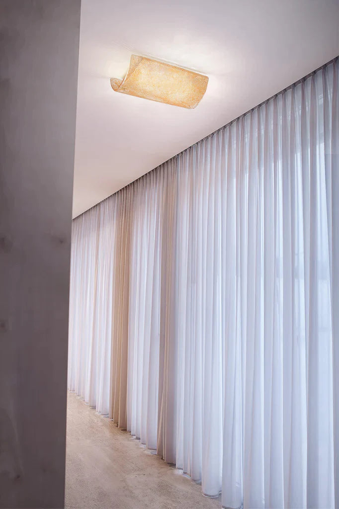 Sylcom Orseolo 0215-B-ORO 24Kt Gold Wall Lamp in White Metal Finish