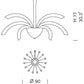 Sylcom Phoenix 2030/15-K-CR Clear Chandelier in Polished Chrome Metal Finish