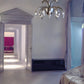 Sylcom Phoenix 2030/15-K-FU Smoked Chandelier in Polished Chrome Metal Finish