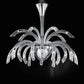 Sylcom Phoenix 2030/21-K-CR Clear Chandelier in Polished Chrome Metal Finish