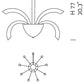 Sylcom Phoenix 2030/9-K-CR Clear Chandelier in Polished Chrome Metal Finish